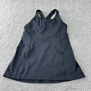 Lululemon Black Workout Active Athletic Cross Back Tank Top Athelisure Gorepore‎